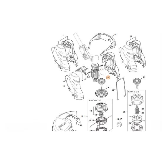 STIHL  Wałek odbioru napędu 4816 640 2401